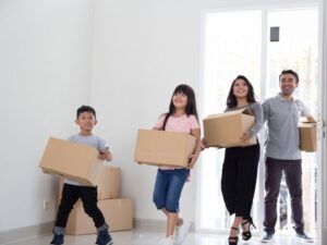 Do people usually hire movers when they are moving?